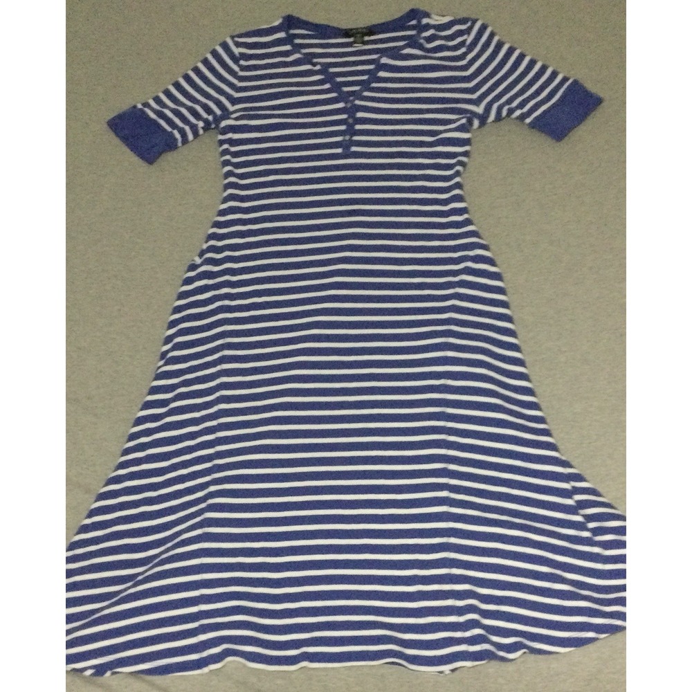 Ralph Lauren Black Label Knit Stripe Dress Blue  XL/TG/EG